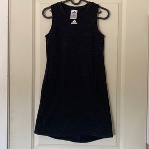 Adidas YL Girls Athletic Black/Grey Tunic with Pockets